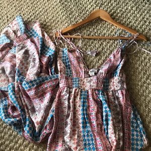 Lulu’s Maxi Dress, sz S, multicolored print